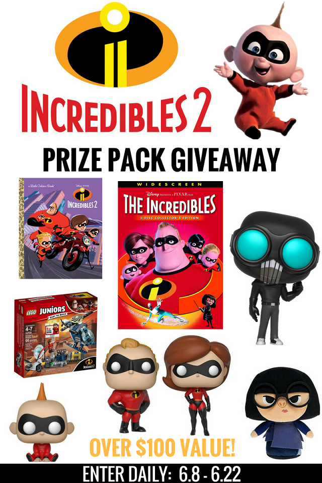 Incredibles 2 Movie Prize Pack Giveaway - Wife Mother Runner